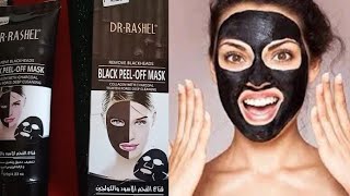 Dr Rashel Black Head Remover and Black Peel Off Mask With Collagen and Bamboo Charcoal for Face [upl. by Emmer]