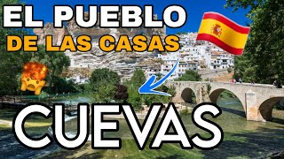 Alcalá del Júcar El pueblo español 🇪🇸😍 de las casas cueva  Pueblo mas bonito de españa [upl. by Dohsar990]