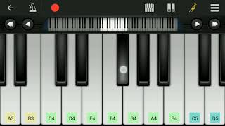 Porus theme song mobile piano easy tutorial [upl. by Ylek]