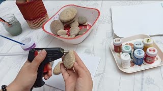 Diy Stone CraftsNew Home Decoration 2 IdeasEasy And Brilliant Ideas💡 [upl. by Lleze]