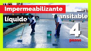 💥Impermeabilizante para terrazas TRANSITABLES  Poliuretano líquido VULKEM procedimiento Paso a Paso [upl. by Lovett]