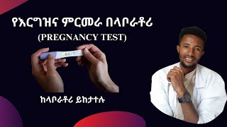 የእርግዝና ምርመራ በላቦራቶሪ ምን ይመስላል  pregnancy test procedure in the laboratory yenetena [upl. by Ettinger]