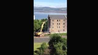 Bouverie Street PortGlasgow Demolition  1862014 [upl. by Tillion811]