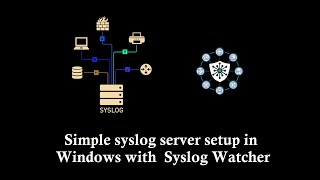 Simple Syslog server setup in Windows using Syslog Watcher [upl. by Edie]