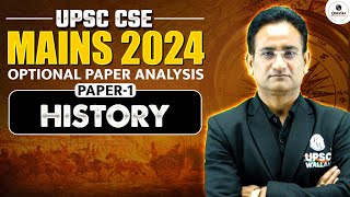 UPSC CSE Mains 2024  Complete Analysis of History Optional Paper  1  PW OnlyIAS [upl. by Desirae]