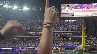 Texas Rangers World Series Win Final outs amp celebration Globe Life FieldFans get tackled on field [upl. by Adikram317]