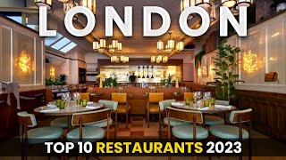 LONDON Top 10 Restaurants 2023 [upl. by Mandie]