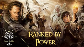 LOTR Characters Ranked by Power Using Book Lore  Tierlist [upl. by Budde]