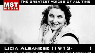 100 Greatest Singers LICIA ALBANESE [upl. by Damek786]