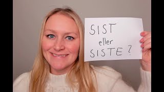 Video 1101 Sist eller siste [upl. by Madai]