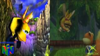 Conker Comparison N64Xbox Beehive [upl. by Belldame754]