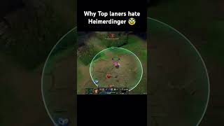 Why Top laners hate Heimerdinger 🥸 leagueoflegends league gaming [upl. by Ilyk]