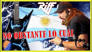 MORE FROM ARGENTINA  Riff  No obstante lo cual video oficial  REACTION [upl. by Avra566]