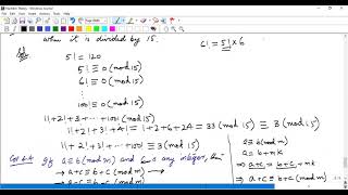 Topics in Number Theory  More on Congruences and Linear Congruences  Lecture 31 [upl. by Aisinoid]