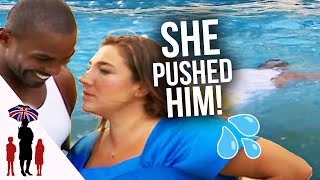 Supernanny pushes Mike James into a pool [upl. by Oiramed]