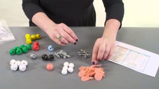 Building a molecule with the molecular modeling kit [upl. by Stuckey]