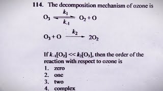 Steady state approximation  NET DEC 2018  Chemical Kinetics [upl. by Blinnie]