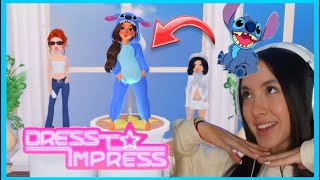 DRESSING UP AS STITCH ON DRESS TO IMPRESS 1RST PLACE [upl. by Tnek]