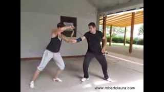 Traditional Italian Knife Fighting  private lesson  part 3 [upl. by Kcirddet]