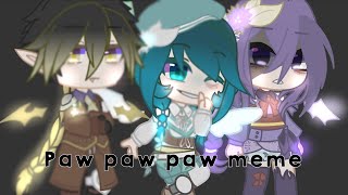 Paw paw paw meme ft Shogunei Venti Zhongli ᕦ🙂ᕤ [upl. by Mirella]