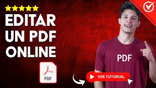 Cómo EDITAR UN PDF Online  📝 Modifica tus PDF sin Programas 📝 [upl. by Kerianne704]