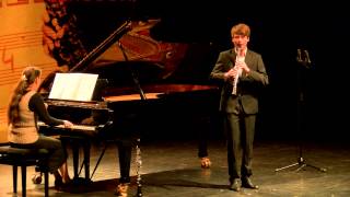 Jelmer de Moed klarinet in de Nationale Finale van het Prinses Christina Concours 2014 [upl. by Nwahser]