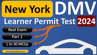 Learners Permit Test New York 2024 30 Essential Questions amp Answers [upl. by Aenitsirhc]