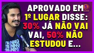 APROVAD0 EM 1º LUGAR Fala Sobre a Verdadeira Concorrência nos Concursos Públicos [upl. by Nwotna]