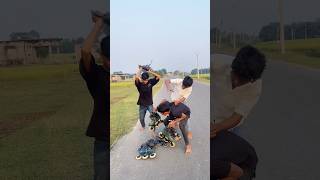 Unbelievable Inline Stunts That Will Shock You 😱🛼 skating skate skater shorts skateboarding [upl. by Roxi]