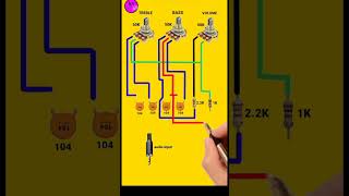 Amplifier ton control bass terble volume circuit shorts [upl. by Aicerg]