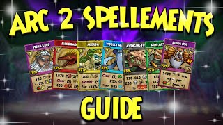 Wizard101 ARC 2 SPELLEMENTS GUIDE [upl. by Kinnard]