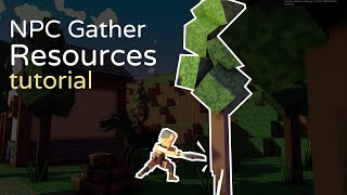 Sandbox Game Maker Tutorial 2  NPC Gather Resources [upl. by Woodring]