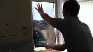 How to Install  Fit DIY Solar Window Film Tinting to Glass Windows By Peter Molloy [upl. by Adonis]