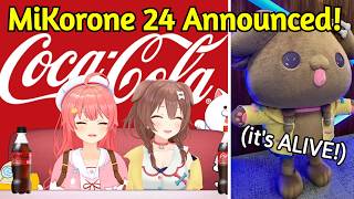 CocaCola Sponsors Miko and Korone for MiKorone 24 Furball Korone is Real Hololive [upl. by Suivatco]