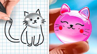 CUTE ART IDEAS 😻 SATISFYING amp EASY CRAFTWORK [upl. by Valeta]