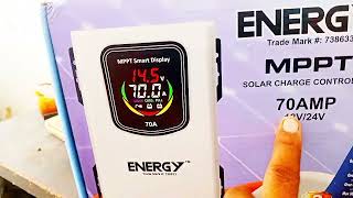 Energy MPPT 70 AMP Non hybrid change controller review a4yousolar [upl. by Rehtul]