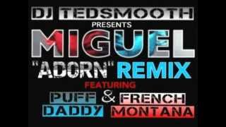 Miguel  Adorn Ted Smooth Remix ft Diddy amp French Montana [upl. by Ailegna]