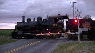 Vintage steam train passes through newly upgraded crossing [upl. by Leander267]