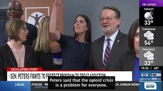 Senator Peters Visits Flint Speaks About Confronting the Opioid Crisis [upl. by Waxman]