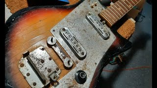 Basket Case Teisco Guitar Project Its Got Issues [upl. by Yrocej]