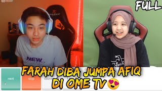 🔴 First time Farah diba jumpa Afiq dekat OmeTV  Throwback 🥰 [upl. by Ylrebmek]