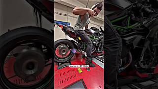 Gokil Tes Dyno Ninja H2 Vs Ducati V4 Sp ninjah2r ducativ4sp [upl. by Doolittle]