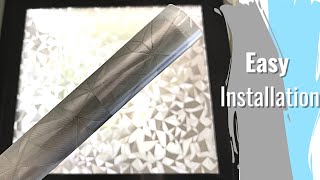 HOW TO INSTALL WINDOW FILM ON GLASS  How to Install Glass Stickers  Easy DIY [upl. by Valdemar]