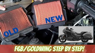 Honda 2013 F6B Complete Air Filter Replacement [upl. by Doughman]