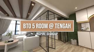 Home Tour For 5 Room BTO  TENGAH [upl. by Nuahsyt]