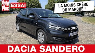 DACIA SANDERO SCe 65  la moins chère du marché   Essai [upl. by Waldemar]