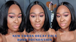 NEW URBAN DECAY FACE BOND SELF SETTING WATERPROOF FOUNDATION REVIEW  SEPHORA [upl. by Circosta]