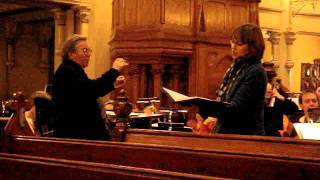 Jenny Carlstedt sings Matthäus Passion in Rehearsal with Peter Schreier Conductor [upl. by Natsuj848]