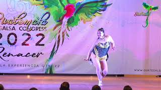 Karla Corvera  Solista Salsa First  Guatemala  Guatemala Salsa Congress 2022 [upl. by Clerc]