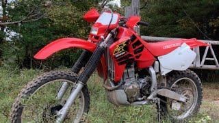 Honda XR650R Big Red Pig  First Ride reviews 👌 Ron on the ktm300 xr650r asmr [upl. by Dixie]